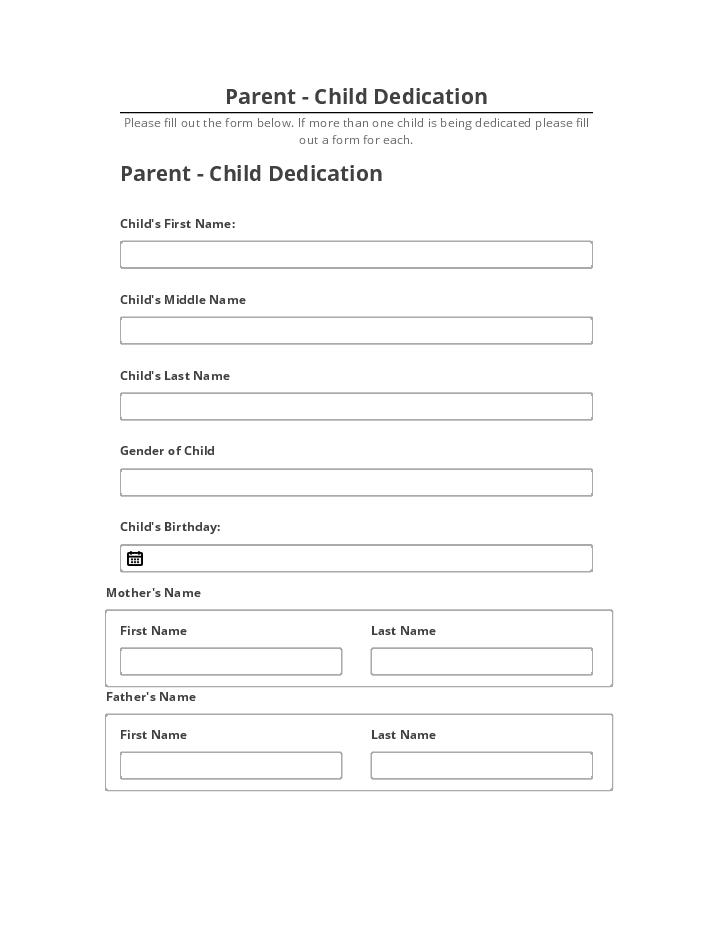 Integrate Parent - Child Dedication with Microsoft Dynamics