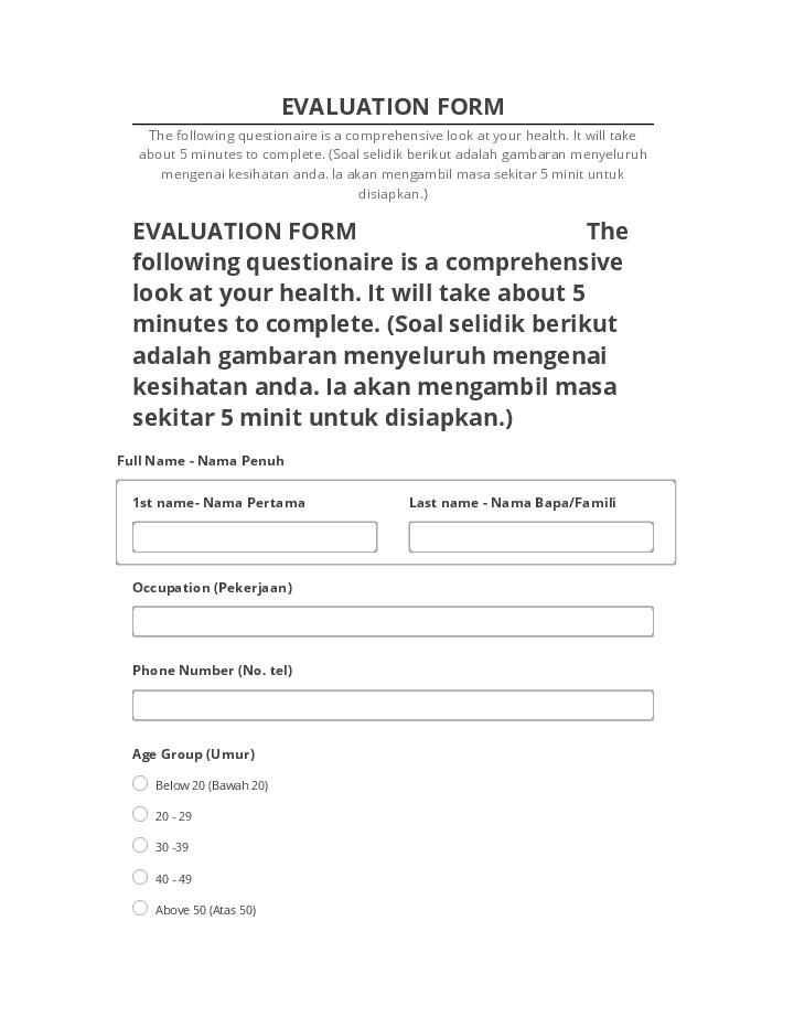 Archive EVALUATION FORM to Netsuite