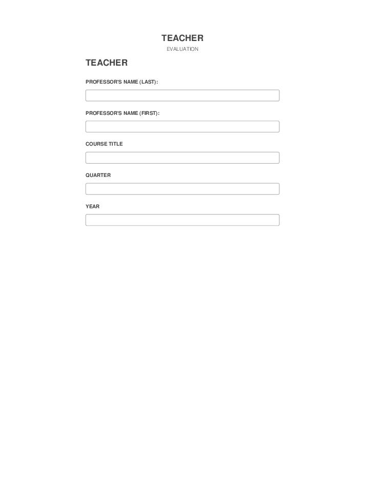 Extract TEACHER from Netsuite