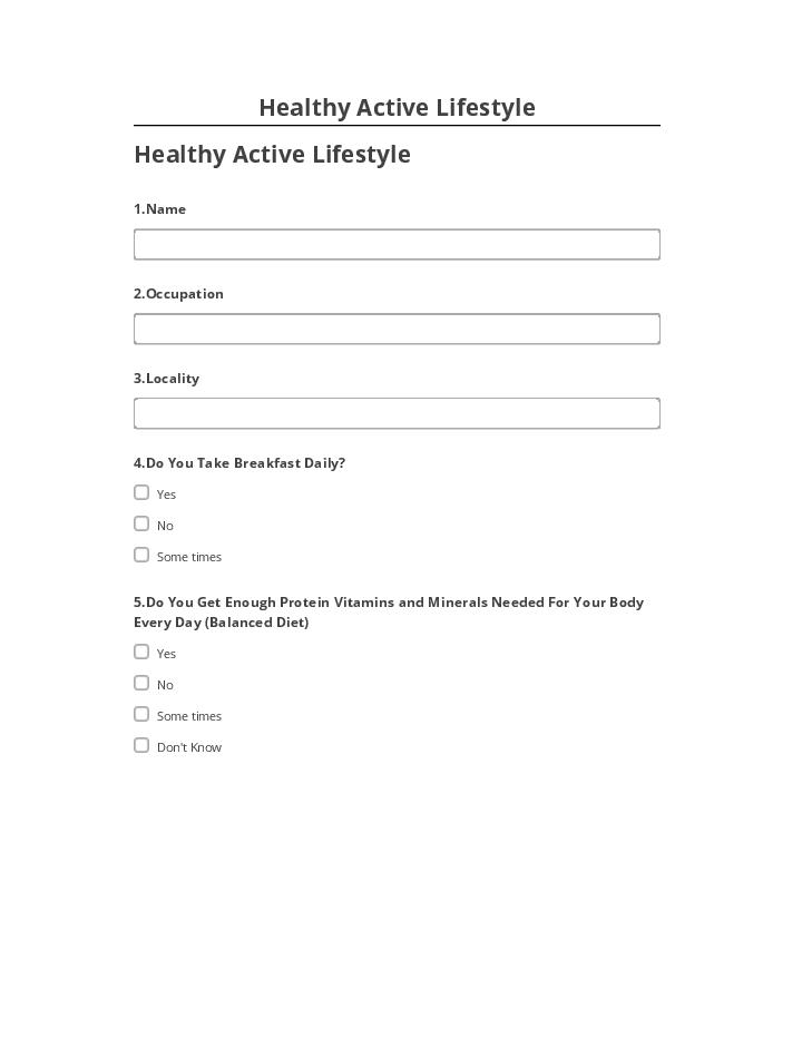 Synchronize Healthy Active Lifestyle