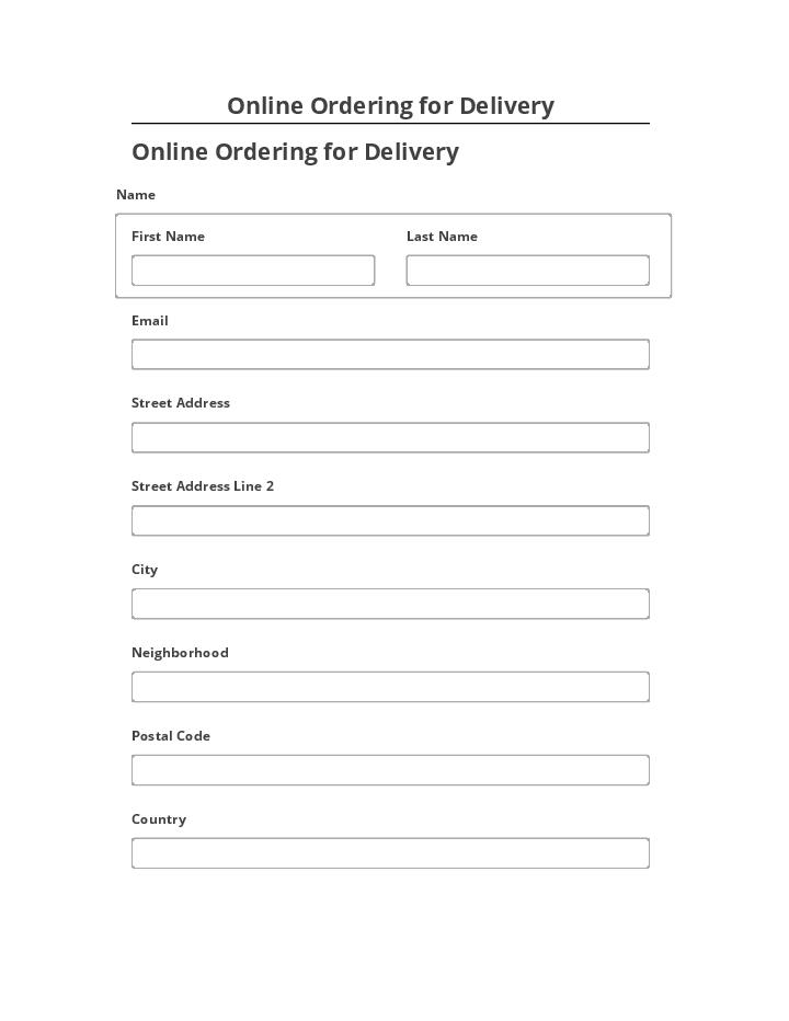 Synchronize Online Ordering for Delivery with Netsuite