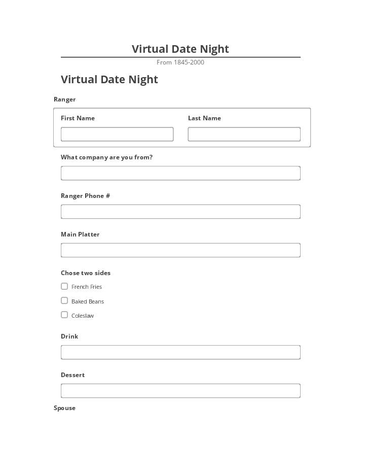 Synchronize Virtual Date Night with Salesforce