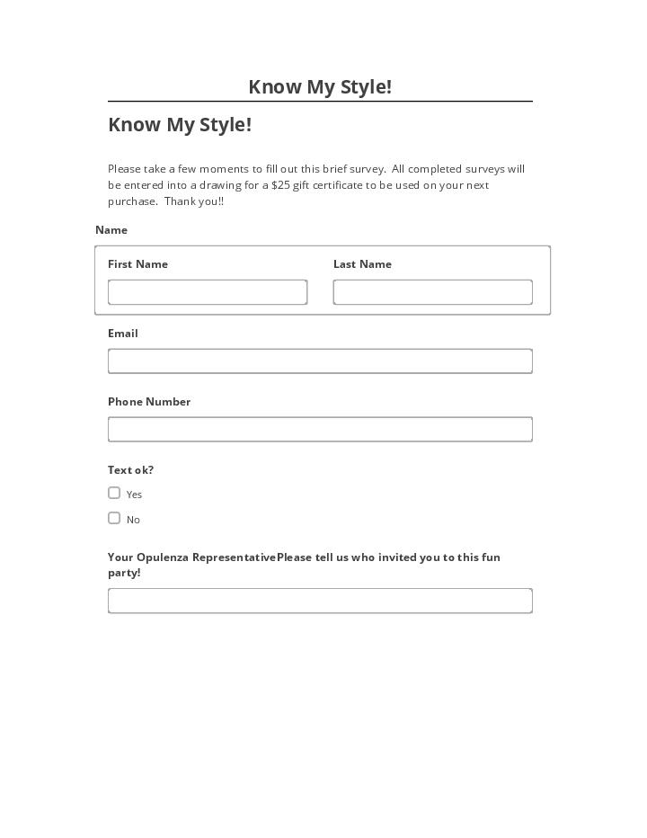 Archive Know My Style! to Salesforce