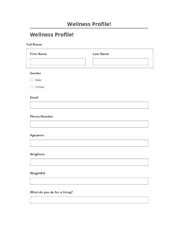 Synchronize Wellness Profile! with Netsuite