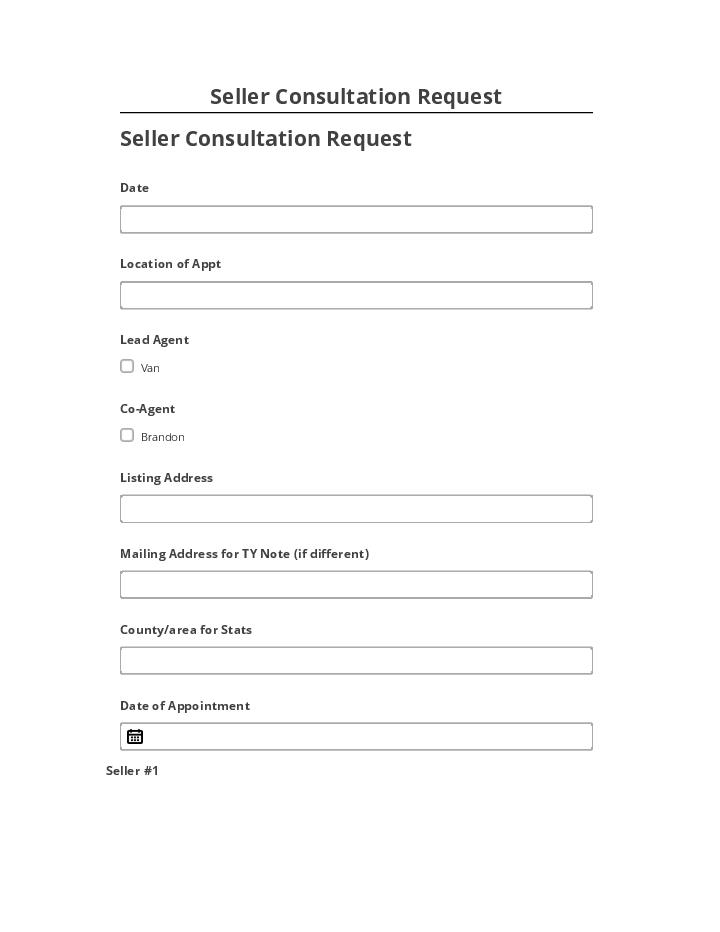 Pre-fill Seller Consultation Request from Netsuite