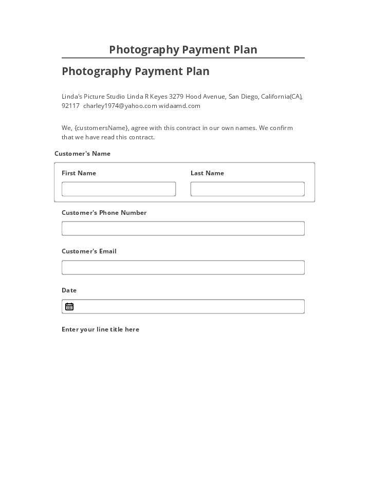 Synchronize Photography Payment Plan with Microsoft Dynamics