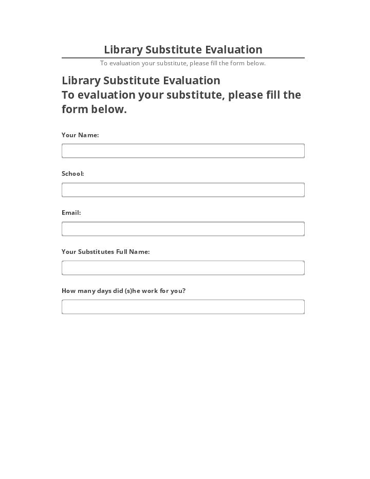 Update Library Substitute Evaluation from Microsoft Dynamics