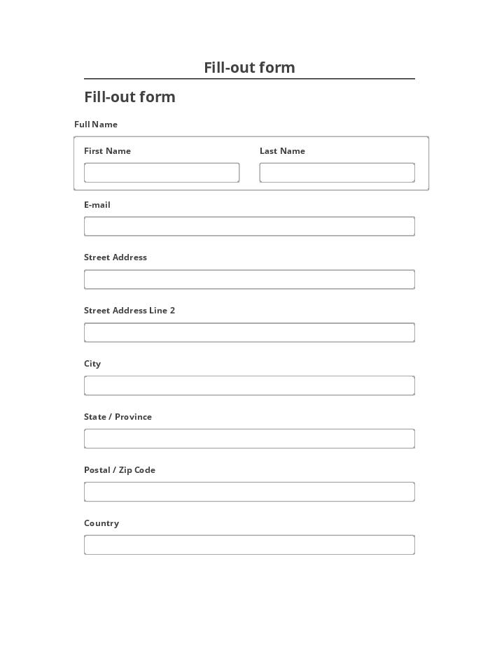 Integrate Fill-out form with Salesforce