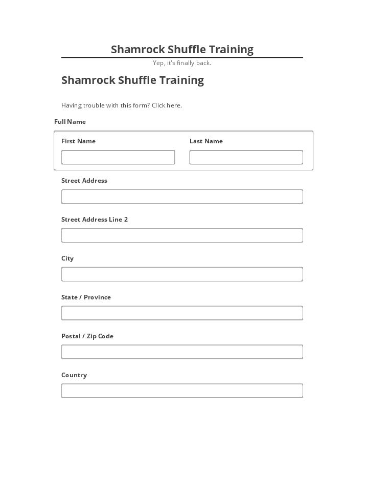 Manage Shamrock Shuffle Training