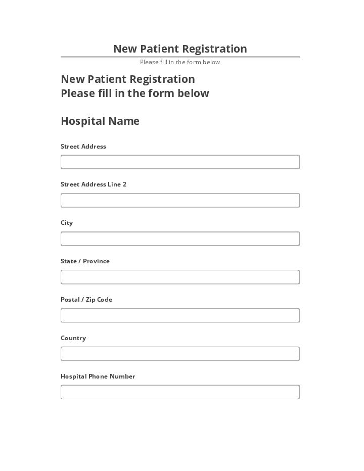 Export New Patient Registration