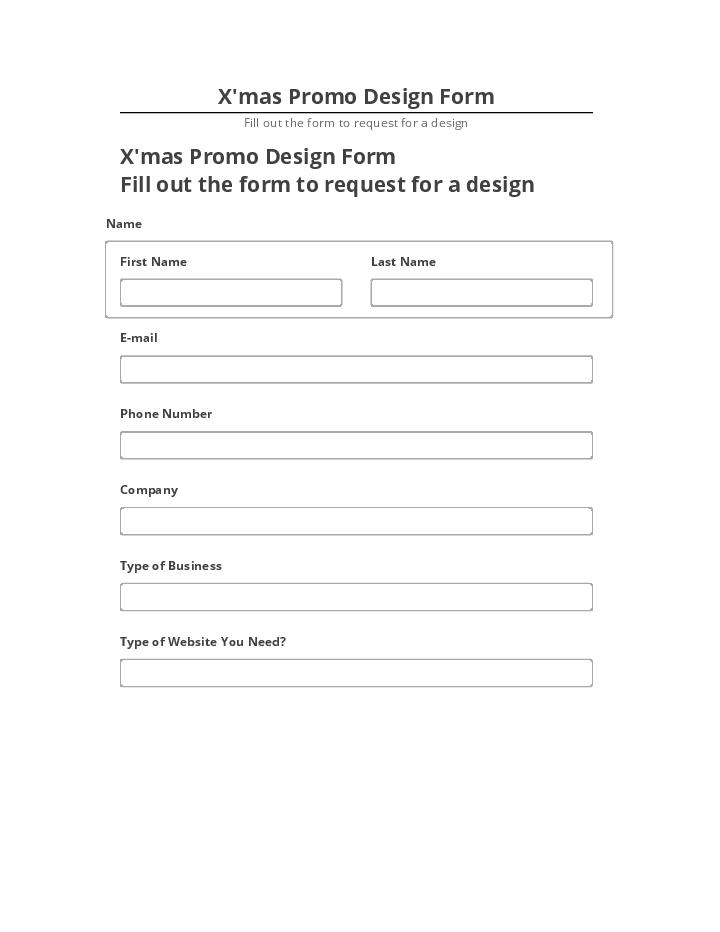 Export X'mas Promo Design Form to Netsuite