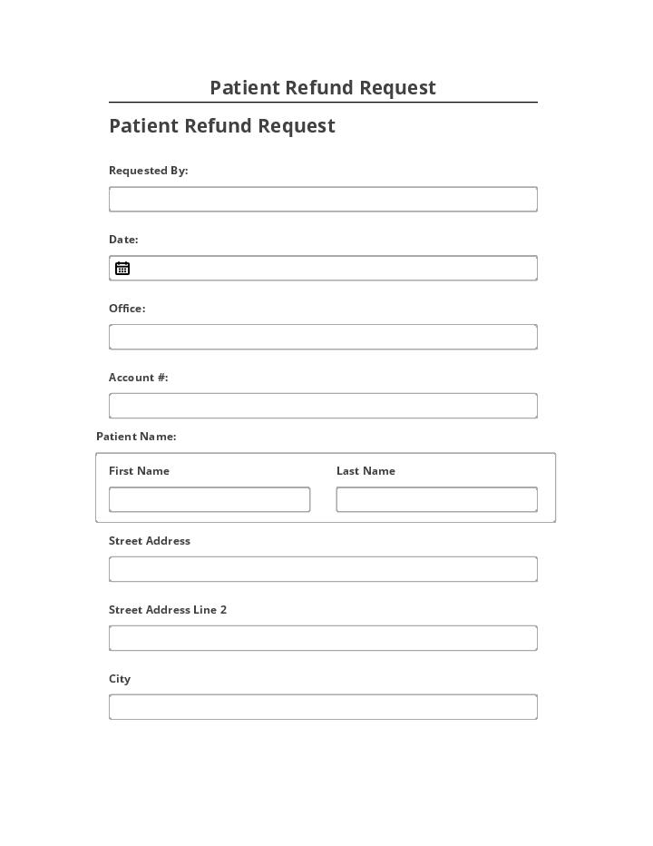 Update Patient Refund Request