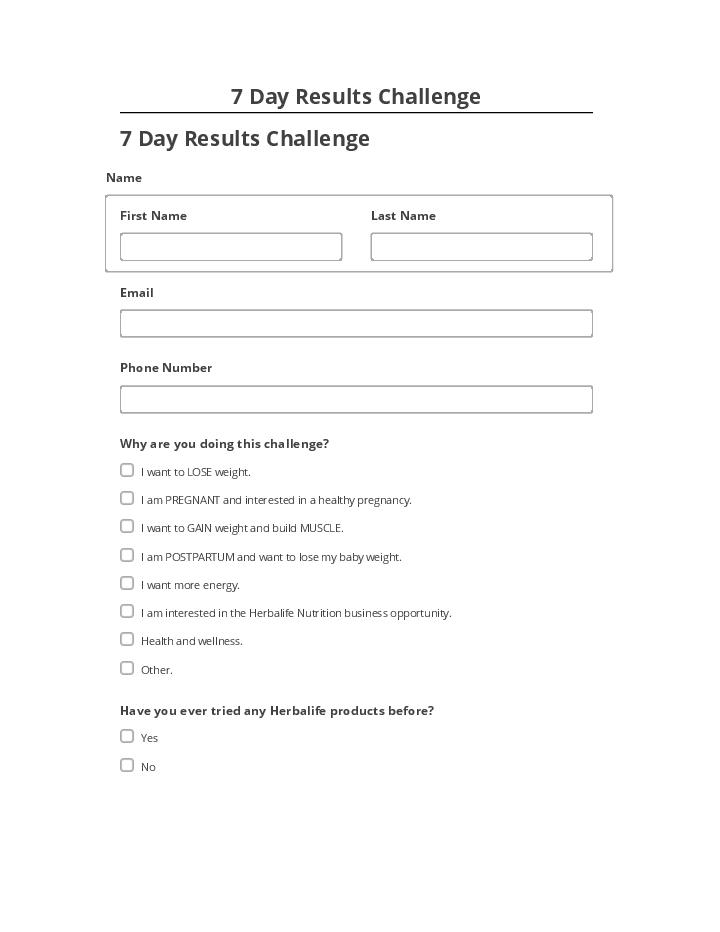 Arrange 7 Day Results Challenge in Salesforce