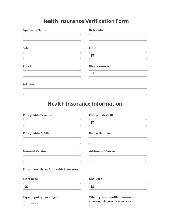 Health Insurance Verification 