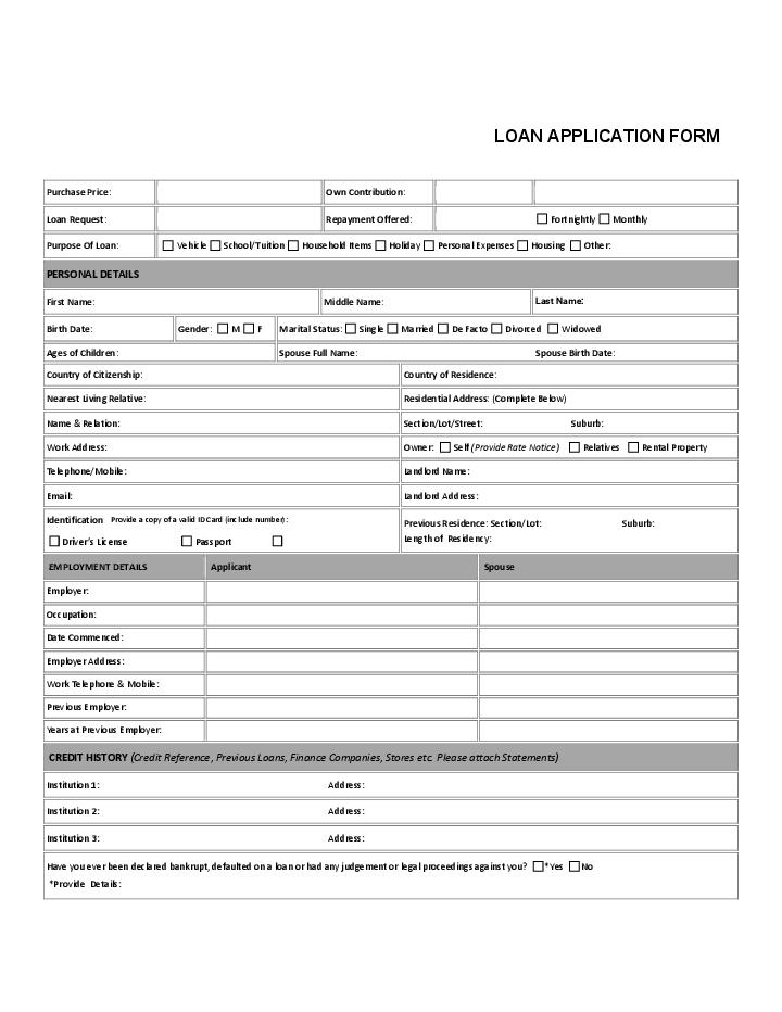 Bank Loan Application